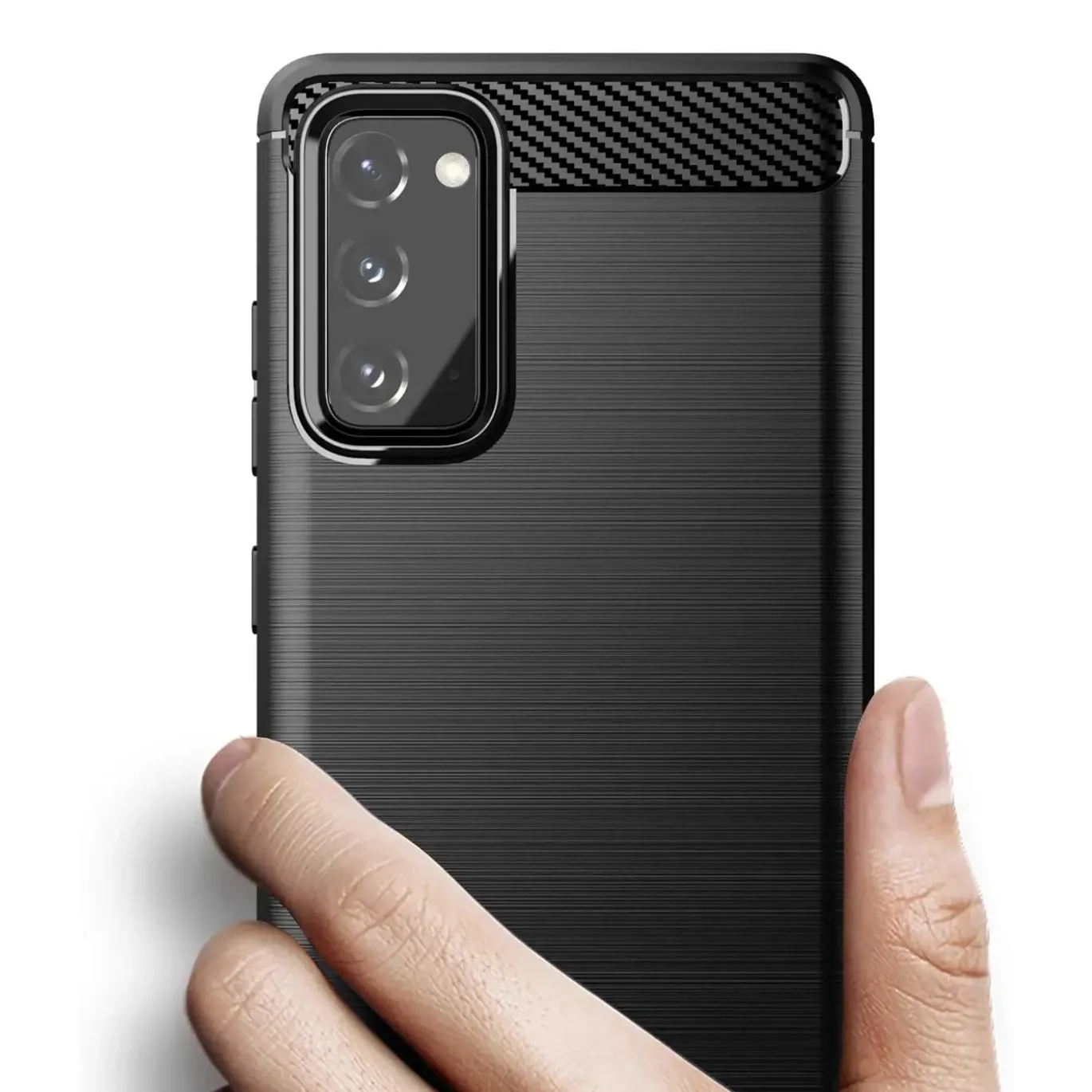 Samsung Galaxy S20 FE - Carbon Case Hülle, stoßfest