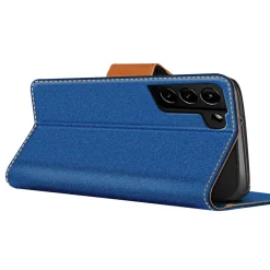 Samsung Galaxy S21 FE - Jeanslook Klapphülle mit Kartenfach
