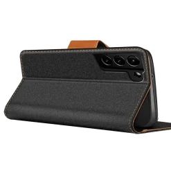 Samsung Galaxy S21 FE - Jeanslook Klapphülle mit Kartenfach
