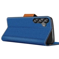 Samsung Galaxy S25 FE - Jeanslook Klapphülle mit Kartenfach