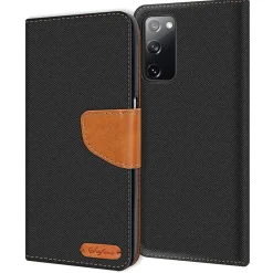 Samsung Galaxy S20 FE - Jeanslook Klapphülle mit Kartenfach