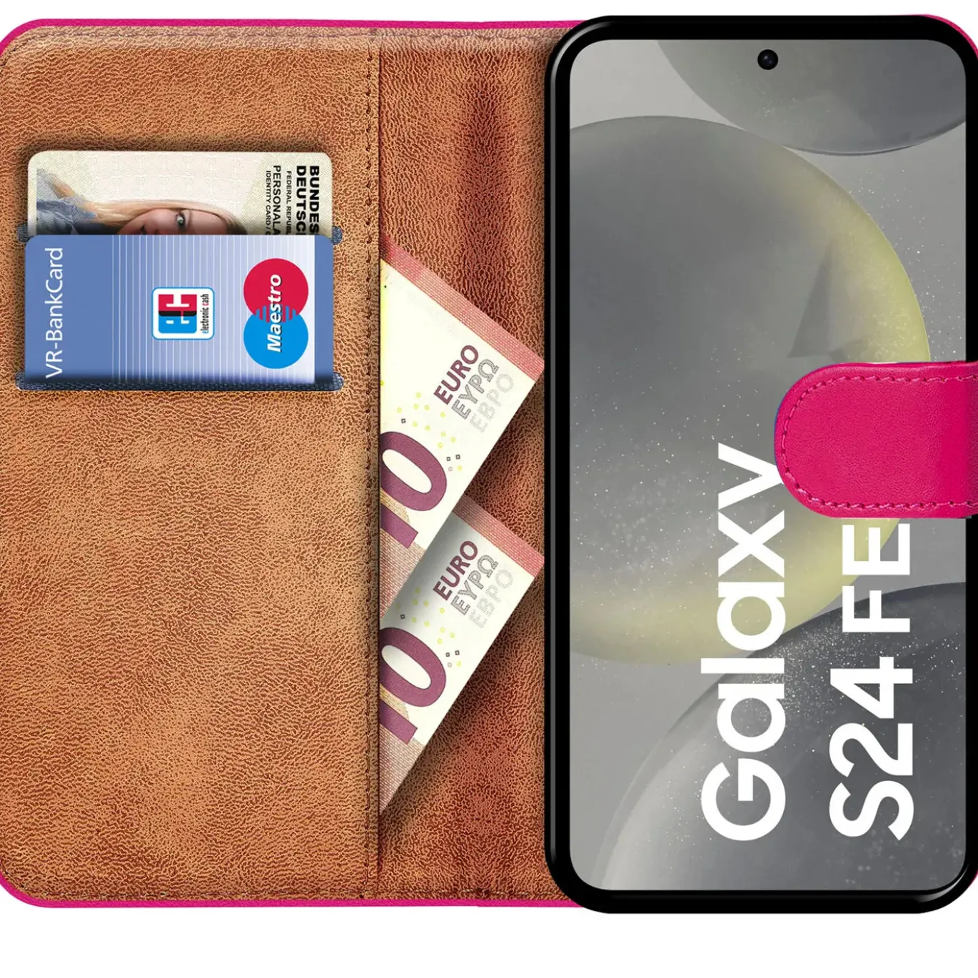 Samsung Galaxy S24 FE - Klapphülle mit Kartenfächern