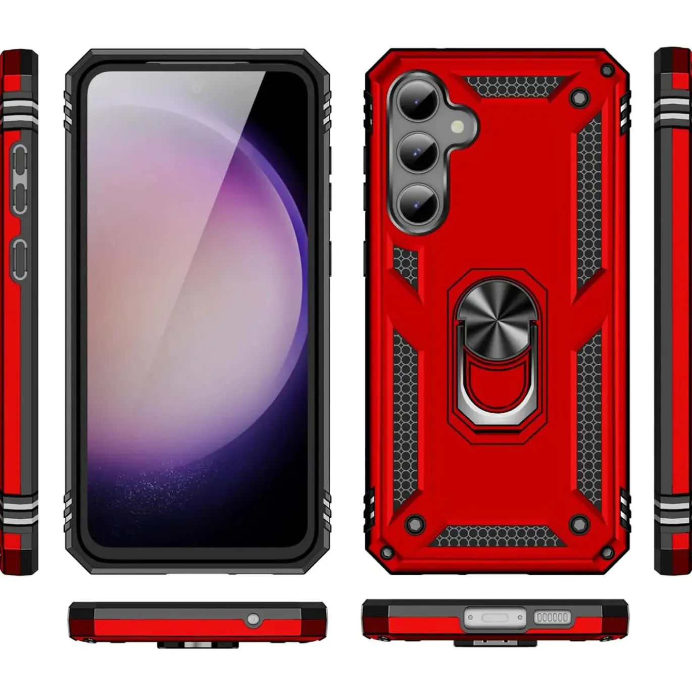Samsung Galaxy S23 FE - Outdoor Hardcase mit Ringhalter