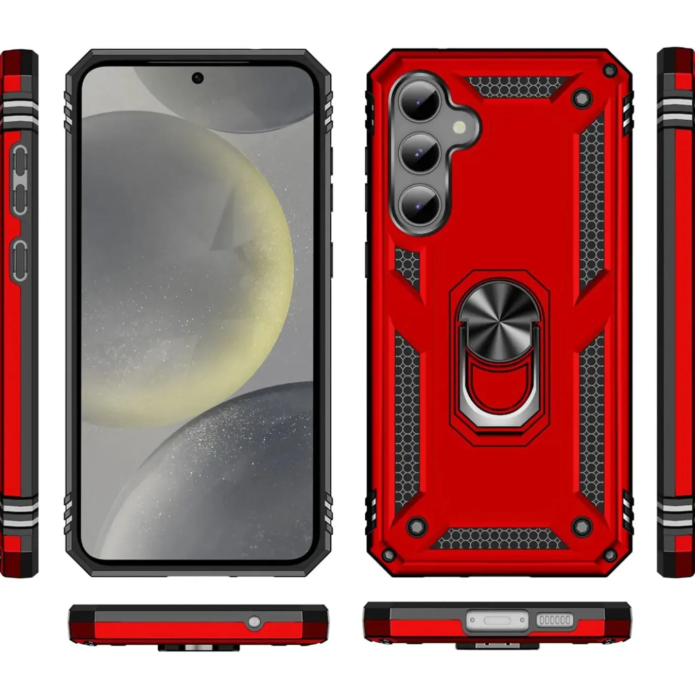 Samsung Galaxy S24 FE - Outdoor Hardcase mit Ringhalter