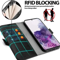 Samsung Galaxy S20 FE - Robuste Klapphülle mit RFID Block