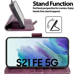 Samsung Galaxy S21 FE - Robuste Klapphülle mit RFID Block