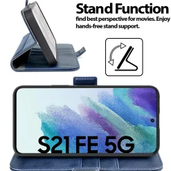 Samsung Galaxy S21 FE - Robuste Klapphülle mit RFID Block
