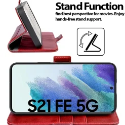 Samsung Galaxy S21 FE - Robuste Klapphülle mit RFID Block