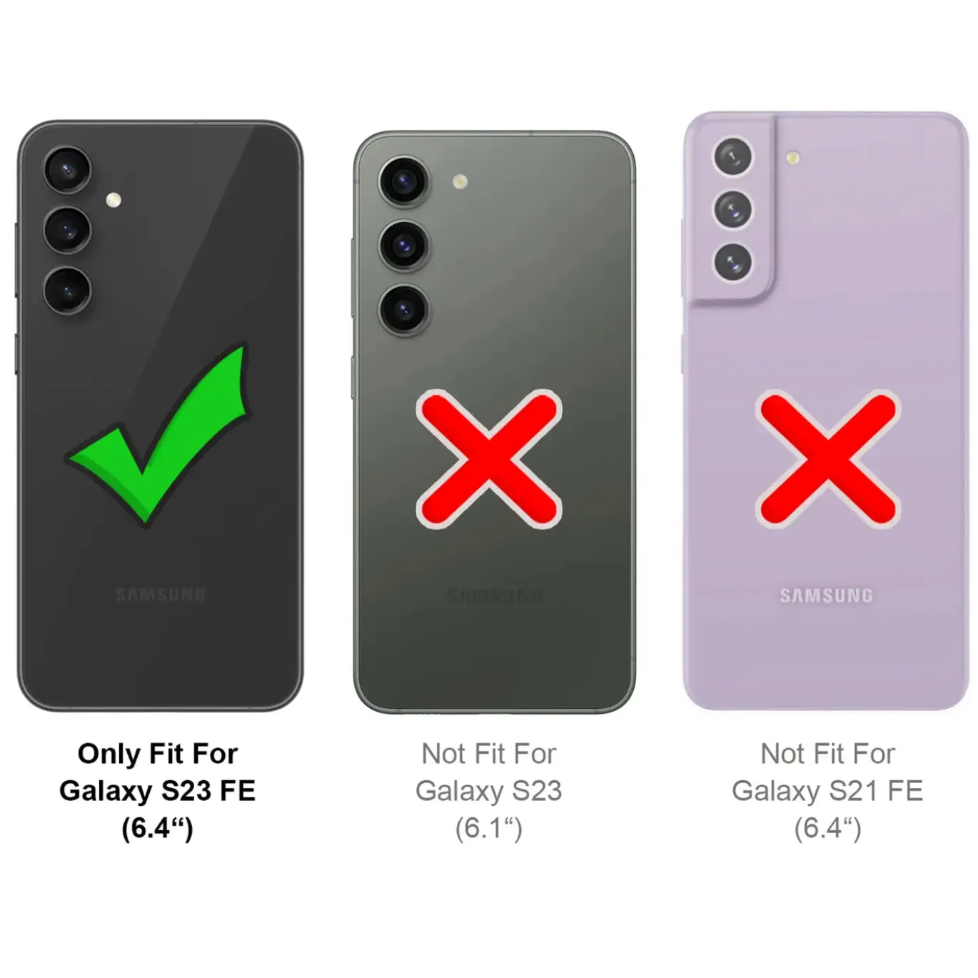 Samsung Galaxy S23 FE - Robuste Klapphülle mit RFID Block
