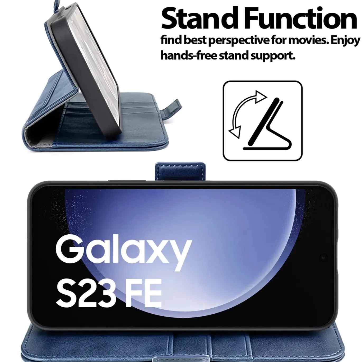 Samsung Galaxy S23 FE - Robuste Klapphülle mit RFID Block
