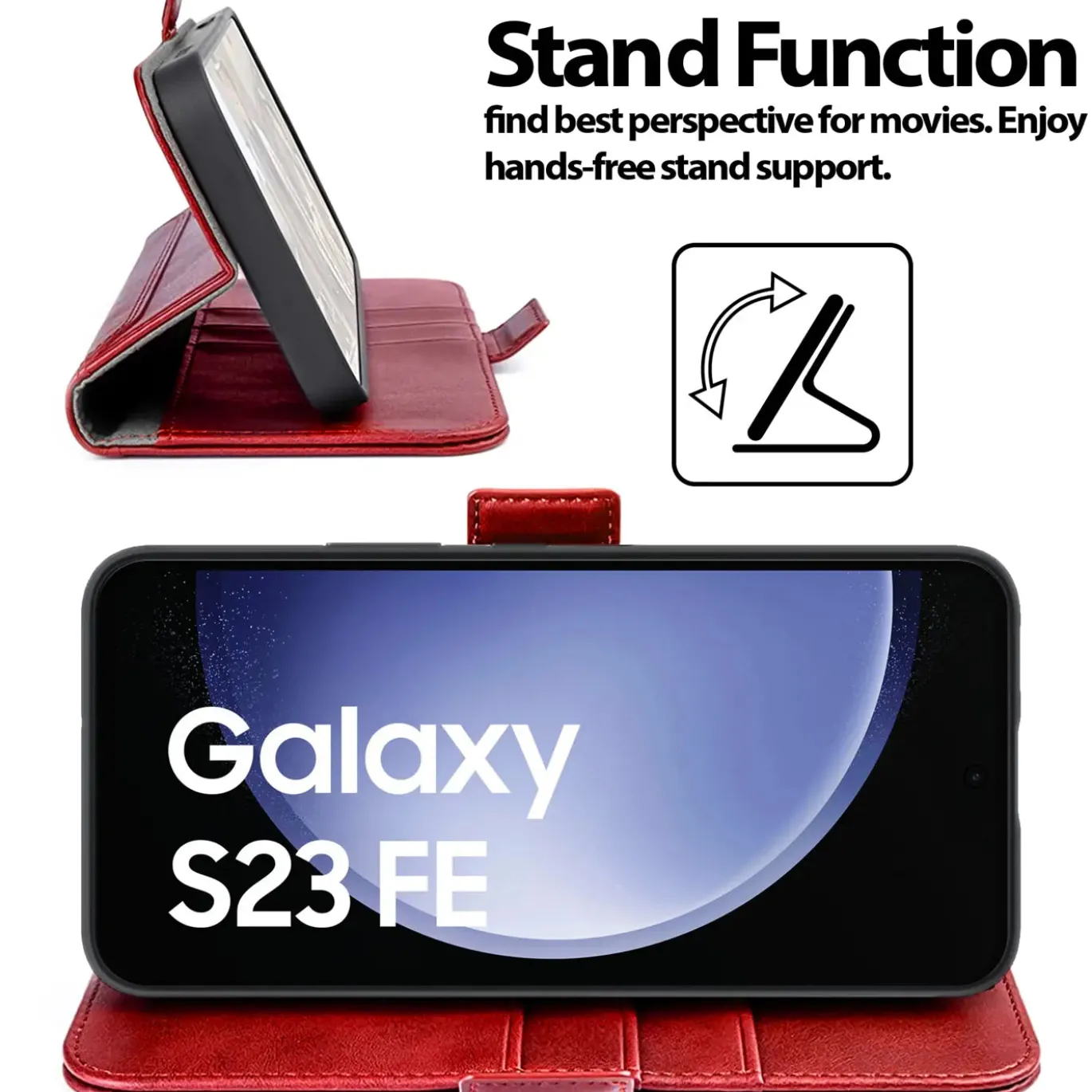 Samsung Galaxy S23 FE - Robuste Klapphülle mit RFID Block