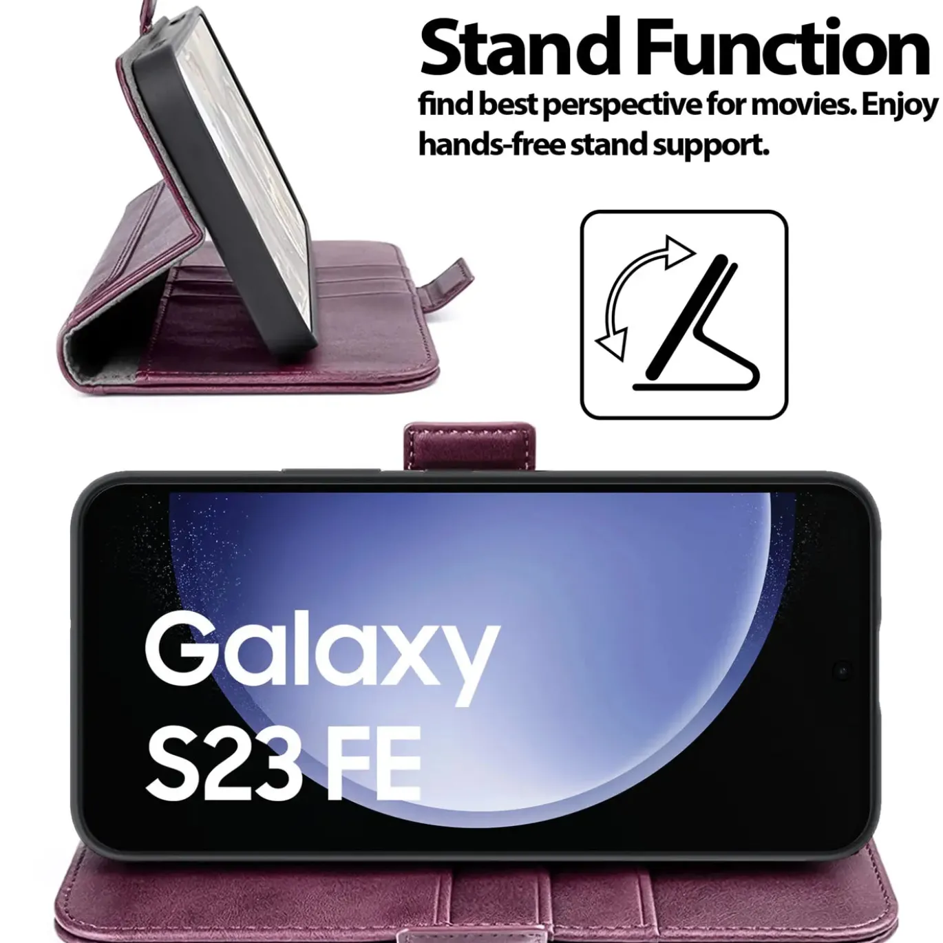 Samsung Galaxy S23 FE - Robuste Klapphülle mit RFID Block