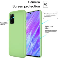 Samsung Galaxy S20 FE - Silikon Case mit Mikrofaser-Innenseite