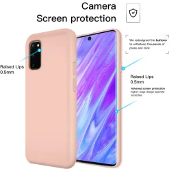 Samsung Galaxy S20 FE - Silikon Case mit Mikrofaser-Innenseite