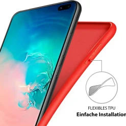 Samsung Galaxy S20 FE - Silikon Case mit Mikrofaser-Innenseite