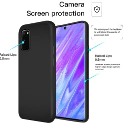 Samsung Galaxy S20 FE - Silikon Case mit Mikrofaser-Innenseite