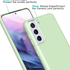 Samsung Galaxy S21 FE - Silikon Case mit Mikrofaser-Innenseite