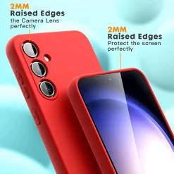 Samsung Galaxy S23 FE - Silikon Case mit Mikrofaser-Innenseite