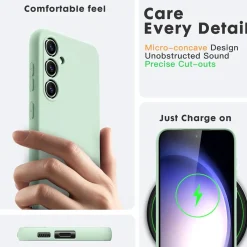 Samsung Galaxy S23 FE - Silikon Case mit Mikrofaser-Innenseite