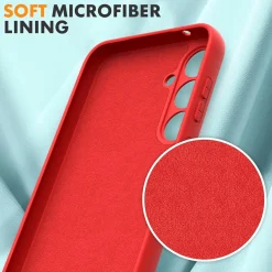 Samsung Galaxy S24 FE - Silikon Case mit Mikrofaser-Innenseite