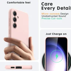 Samsung Galaxy S24 FE - Silikon Case mit Mikrofaser-Innenseite