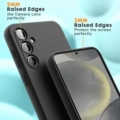 Samsung Galaxy S24 FE - Silikon Case mit Mikrofaser-Innenseite