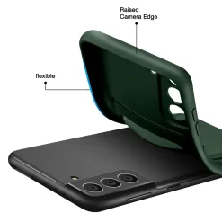 Samsung Galaxy S21 FE - Silikonhülle mit Kartenfach & Kameraschutz