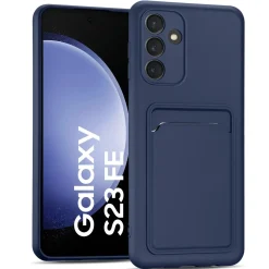 Samsung Galaxy S23 FE - Silikonhülle mit Kartenfach & Kameraschutz