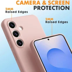 Samsung Galaxy S25 FE - Silikon Case mit Mikrofaser-Innenseite