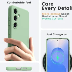 Samsung Galaxy S25 FE - Silikon Case mit Mikrofaser-Innenseite