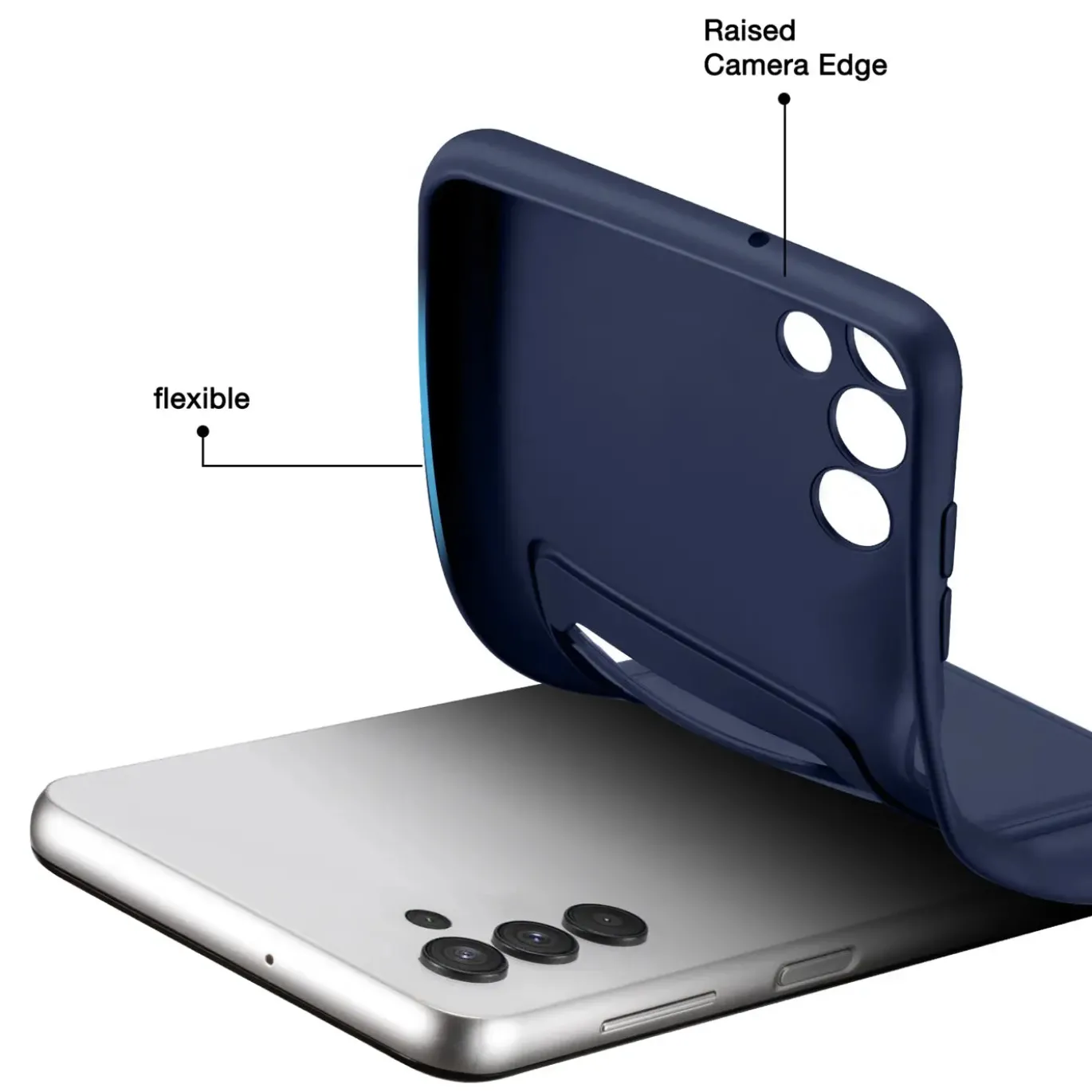 Samsung Galaxy S24 FE - Silikonhülle mit Kartenfach & Kameraschutz