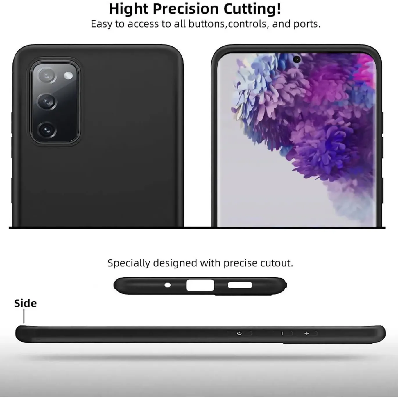Samsung Galaxy S20 FE - Slim Silikon Backcover Schwarz