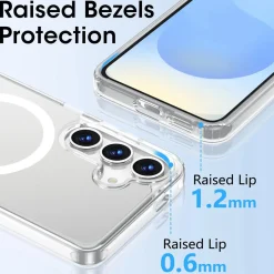 Samsung Galaxy S25 FE - Transparente MagSafe Silikonhülle