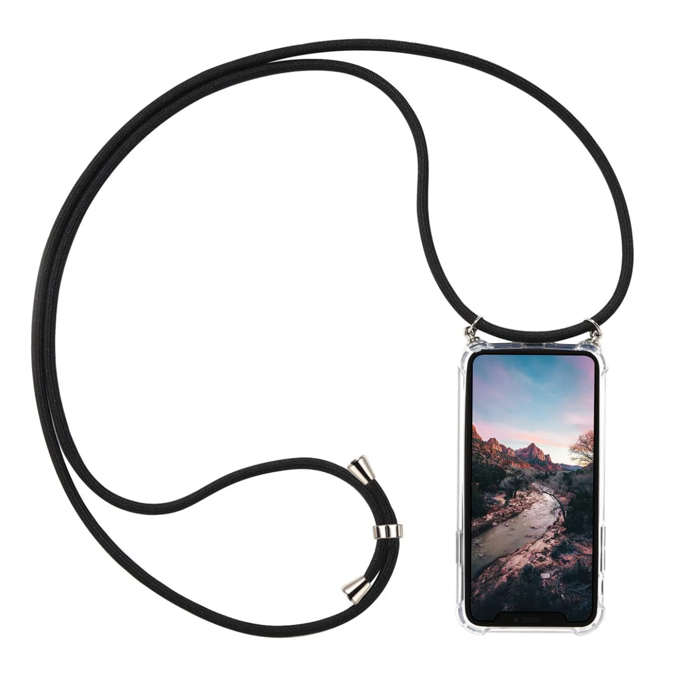 Samsung Galaxy S21 FE - Transparente Hülle mit Handykette