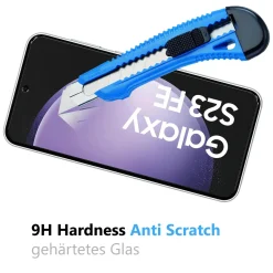 Samsung Galaxy S23 FE - 2x 9H Panzer Glasfolie, Displayfolie