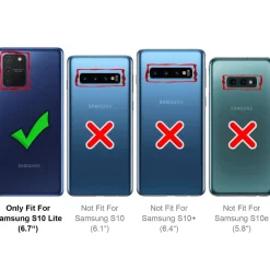 Samsung Galaxy S10 Lite - Silikonhülle mit Kartenfach & Kameraschutz