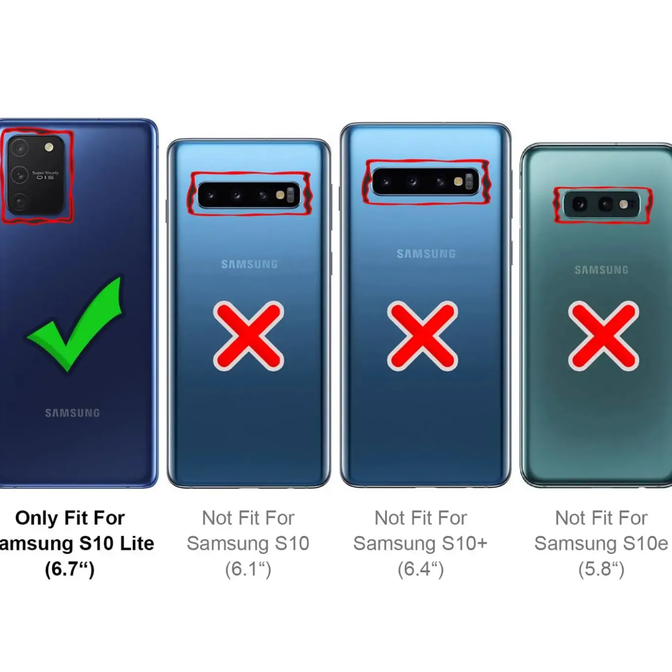 Samsung Galaxy S10 Lite - Silikonhülle mit Kartenfach & Kameraschutz