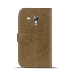 Samsung Galaxy S3 Mini - Retro Klapphülle mit Karten- & Geldfach