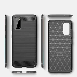 Samsung Galaxy S20 Plus - Carbon Case Hülle, stoßfest