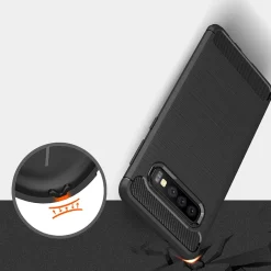 Samsung Galaxy S10 Plus - Carbon Case Hülle, stoßfest