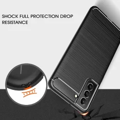 Samsung Galaxy S22 Plus - Carbon Case Hülle, stoßfest