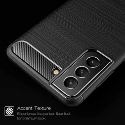 Samsung Galaxy S22 Plus - Carbon Case Hülle, stoßfest