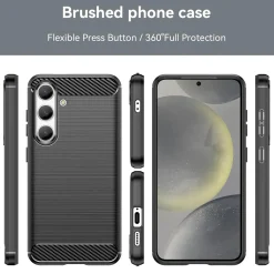 Samsung Galaxy S24 Plus - Carbon Case Hülle, stoßfest