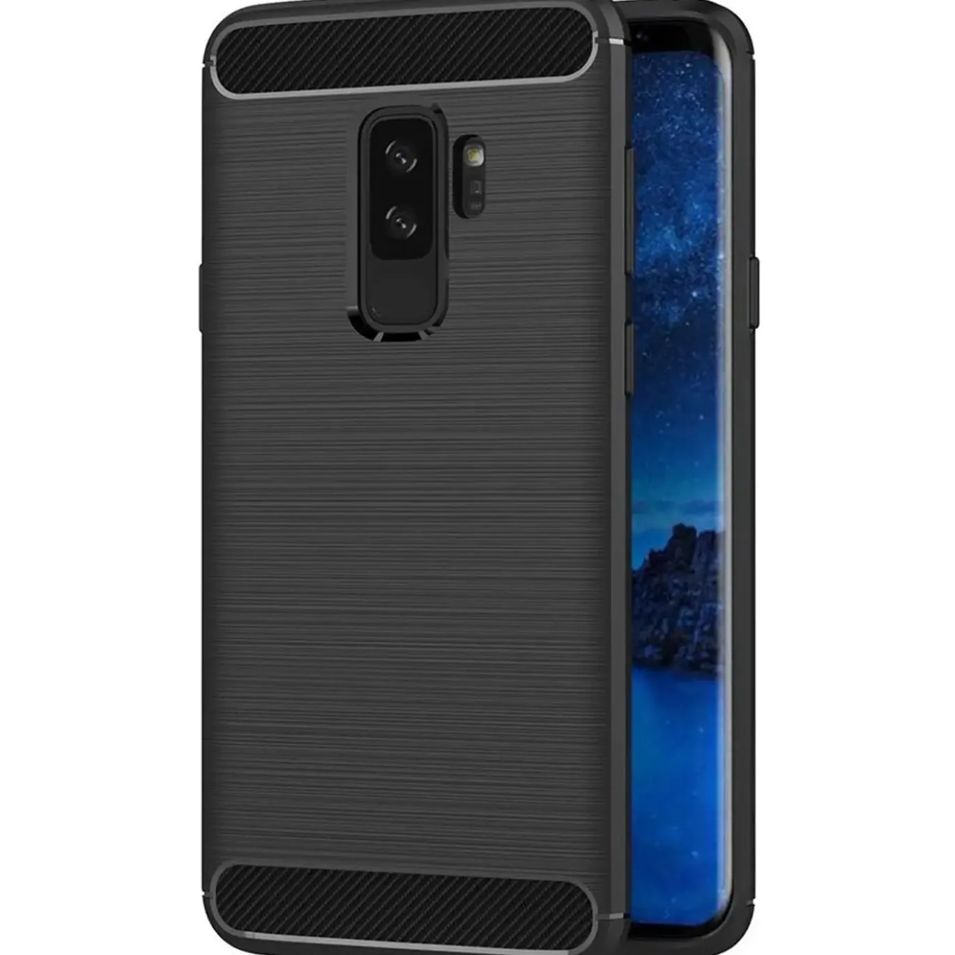 Samsung Galaxy S9 Plus - Carbon Case Hülle, stoßfest