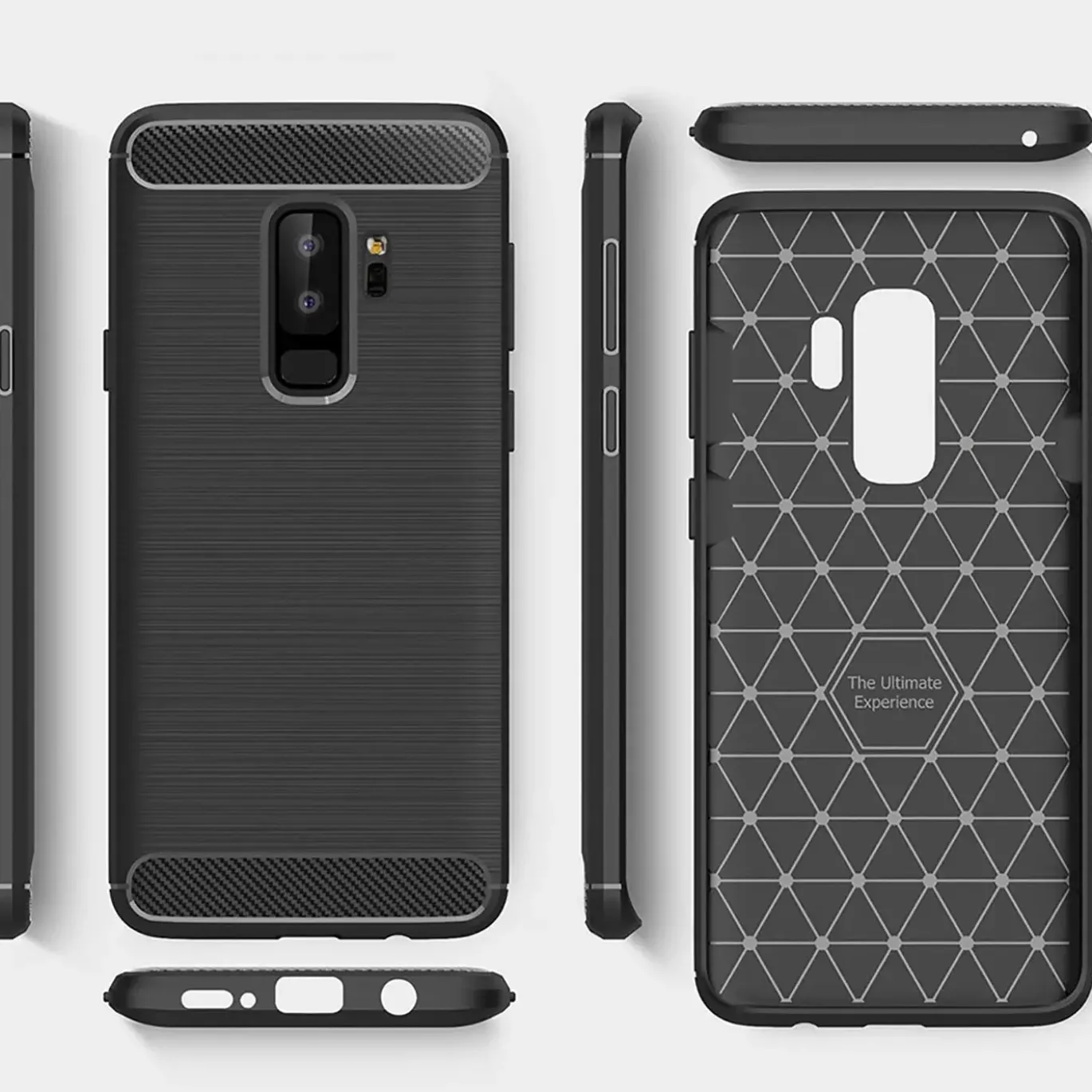 Samsung Galaxy S9 Plus - Carbon Case Hülle, stoßfest
