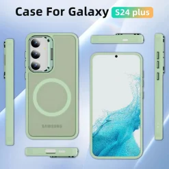Samsung Galaxy S24 Plus - Farbige MagSafe Hülle mit Ring