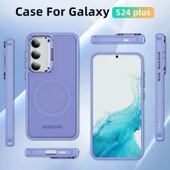Samsung Galaxy S24 Plus - Farbige MagSafe Hülle mit Ring
