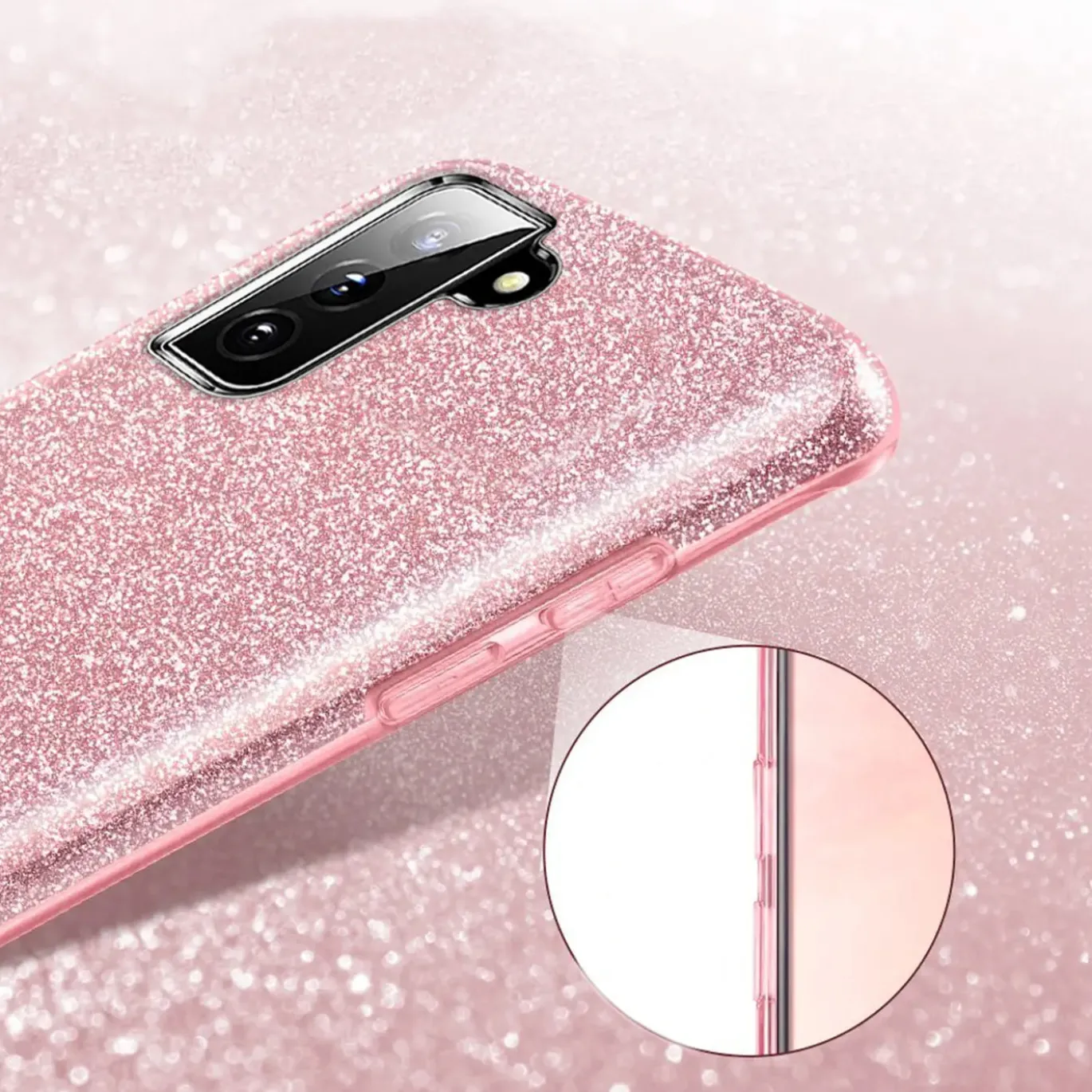 Samsung Galaxy S21 Plus - Glitzer TPU Hülle