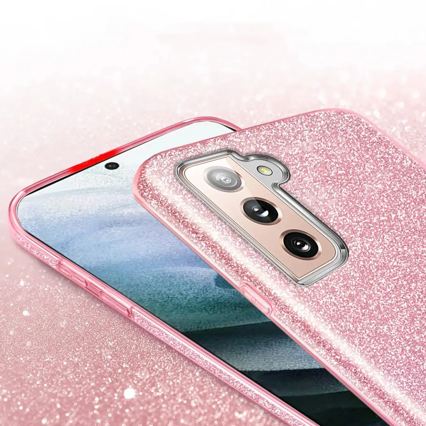 Samsung Galaxy S21 Plus - Glitzer TPU Hülle