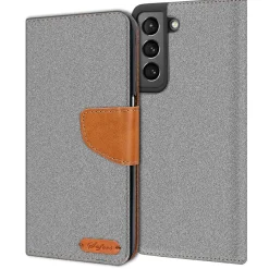 Samsung Galaxy S22 Plus - Jeanslook Klapphülle mit Kartenfach